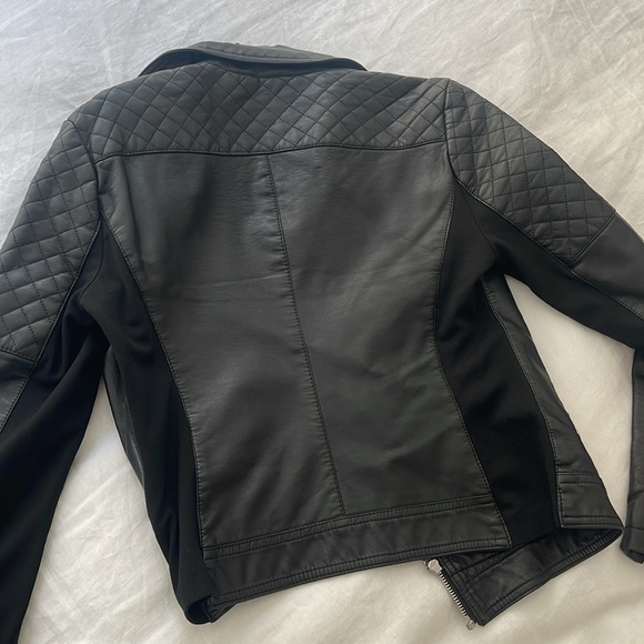 Express Moto Leather Jacket - Picture 3 of 6
